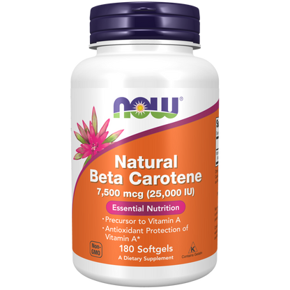 Beta Carotene, Natural 7,500 mcg Softgels-Vitamins-AlchePharma