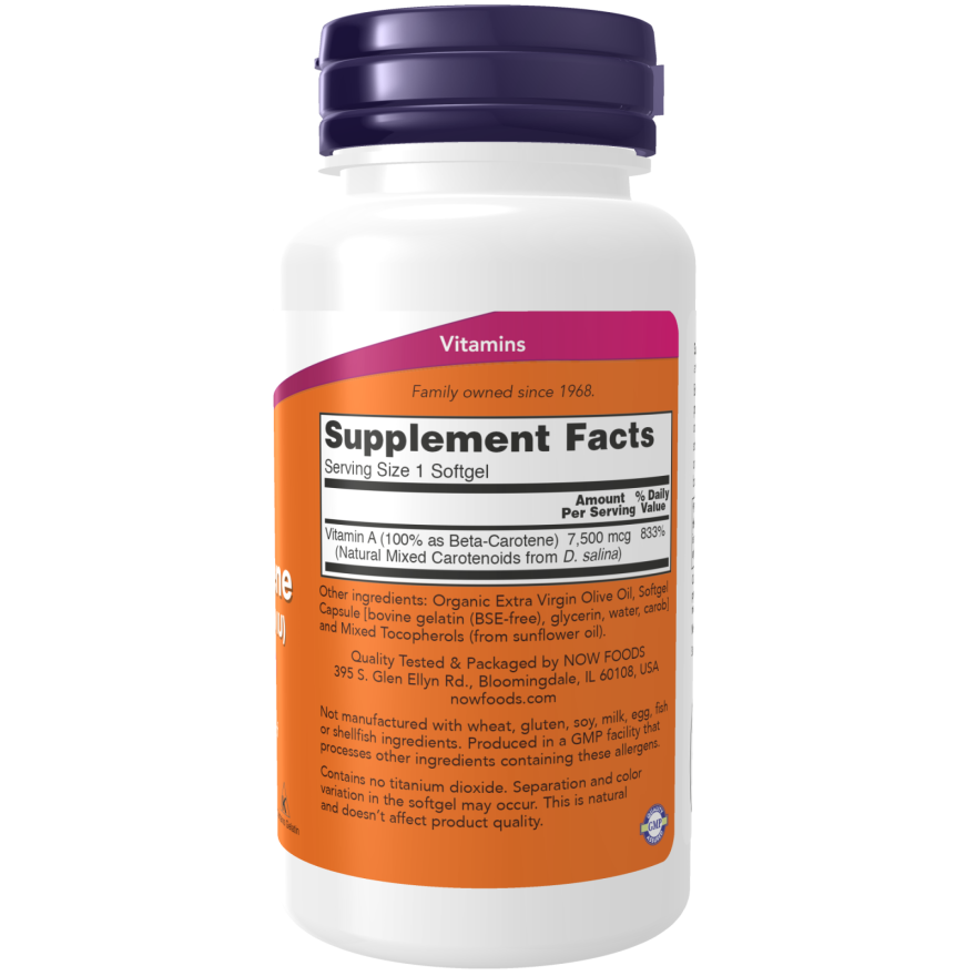Beta Carotene, Natural 7,500 mcg Softgels-Vitamins-AlchePharma