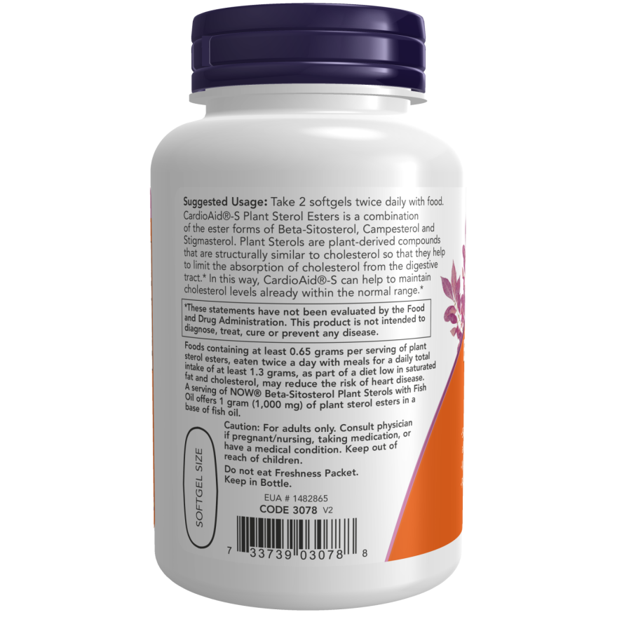 Beta-Sitosterol Plant Sterols Softgels-Cholesterol/Cardiovascular Support-AlchePharma