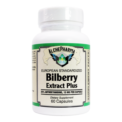 Bilberry Extract Plus 25% Anthocyanidins European Standardized-Bilberry-AlchePharma