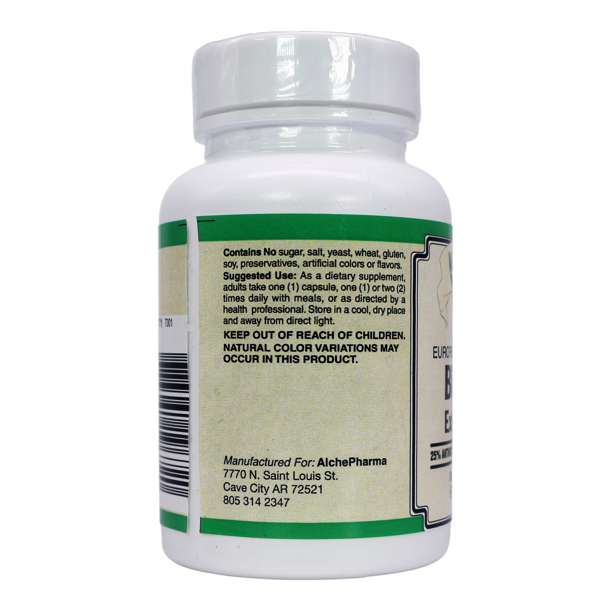 Bilberry Extract Plus 25% Anthocyanidins European Standardized-Bilberry-AlchePharma