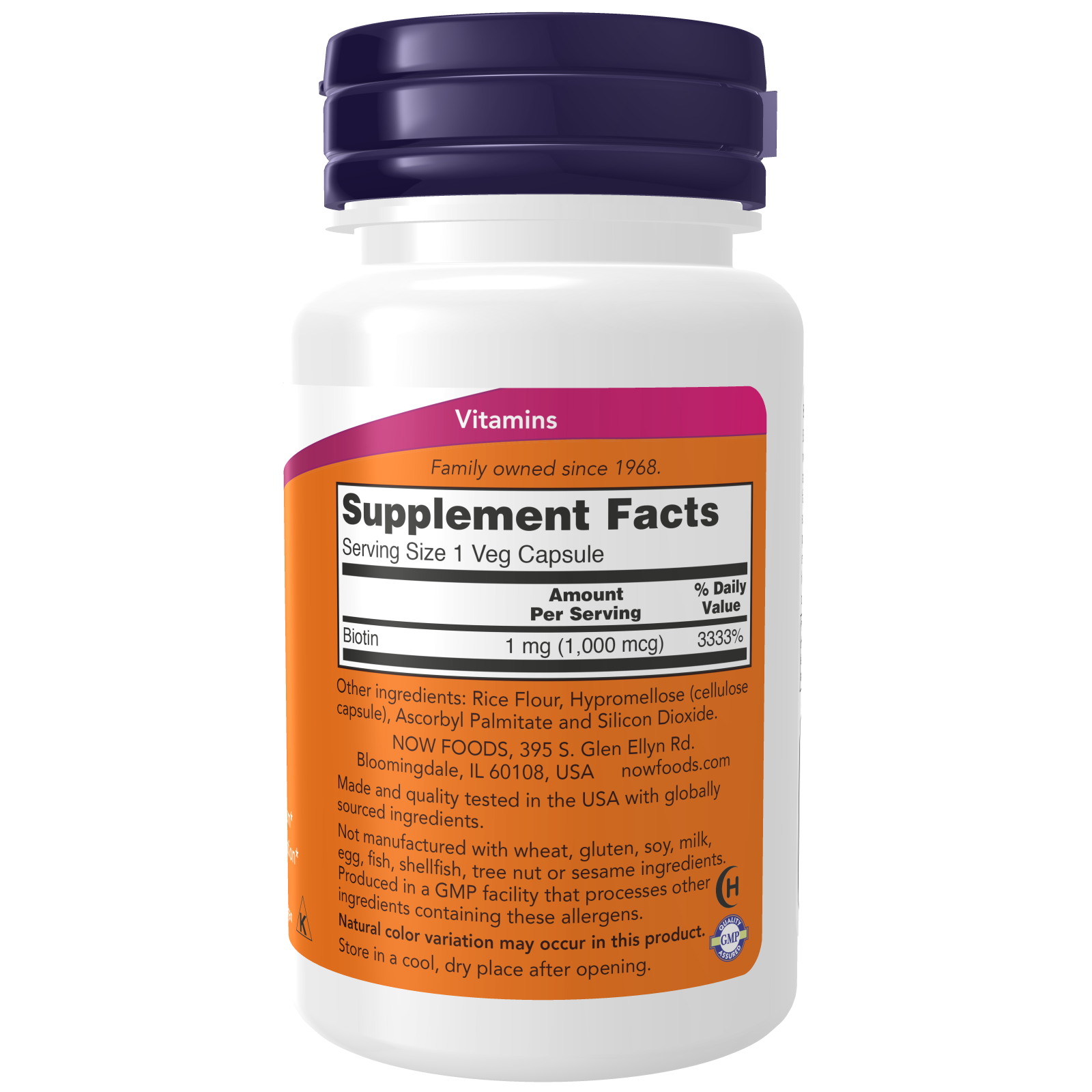 Biotin 1000 mcg Veg Capsules-Vitamins-AlchePharma