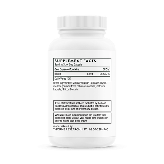 Biotin 8000 Mcg 60 Capsules-B Vitamin-AlchePharma