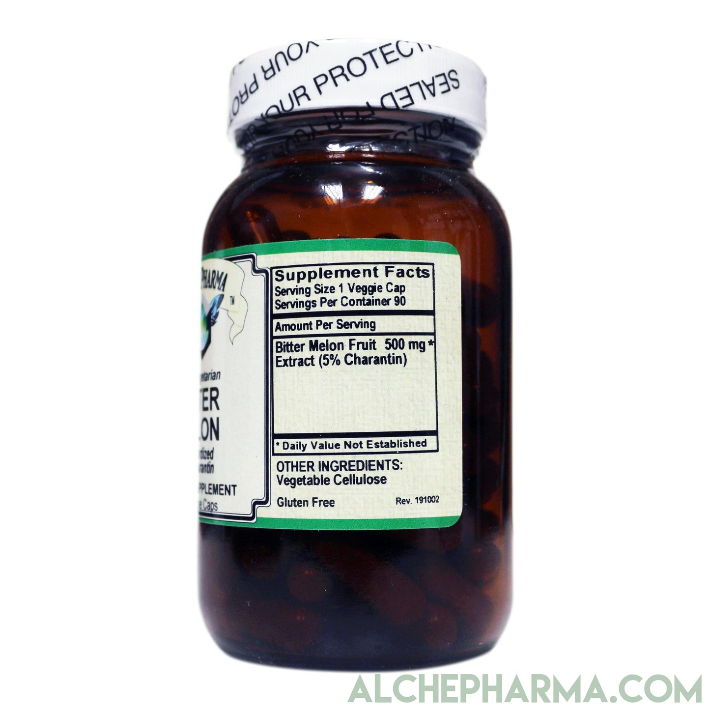 Bitter Melon- Standardized Extract to 5% Charantin (90 Veg Caps)-Herbs-AlchePharma