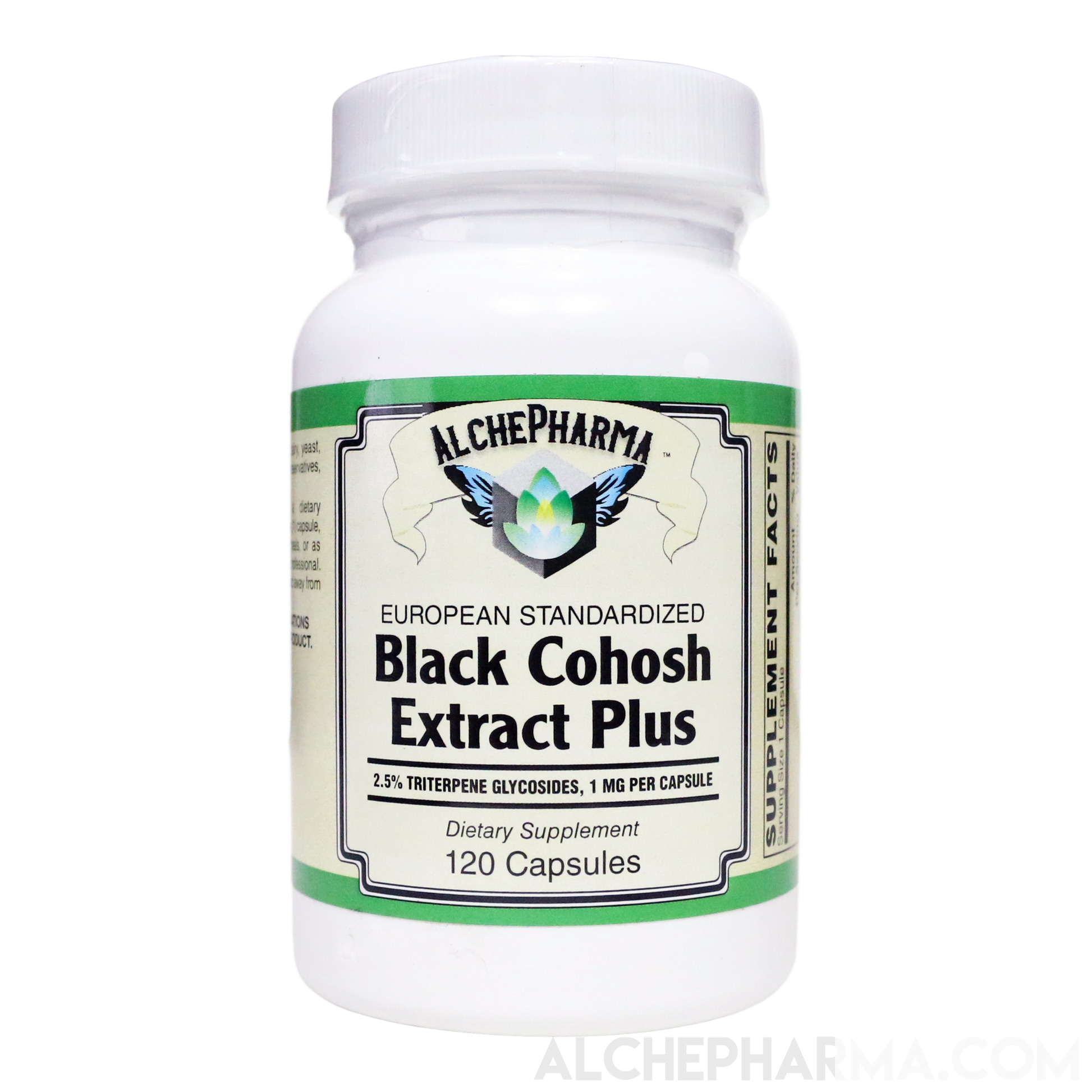 Black Cohosh Extract Plus, European Standardized 2.5% Triterpene glycosides-Herbs-AlchePharma