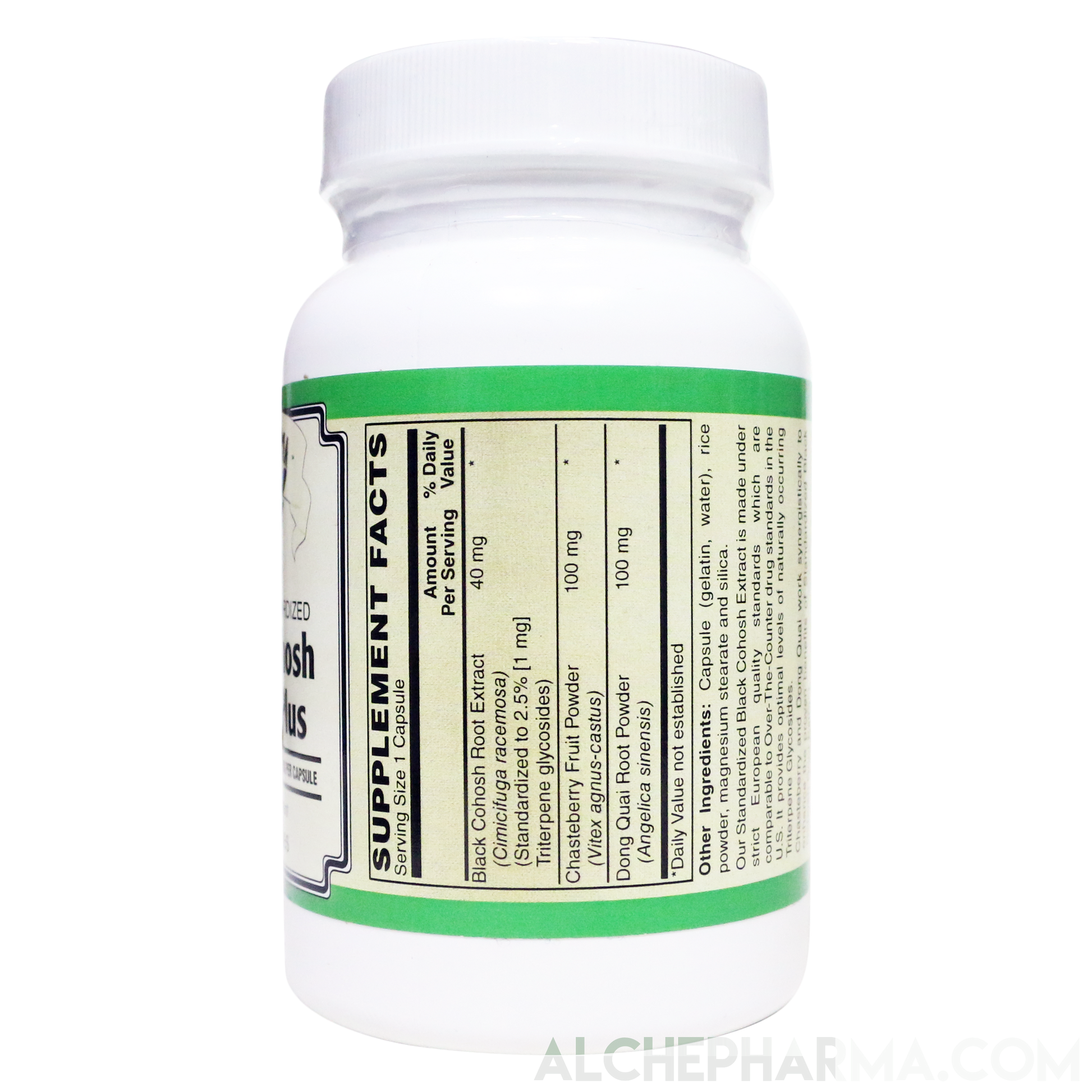 Black Cohosh Extract Plus, European Standardized 2.5% Triterpene glycosides-Herbs-AlchePharma