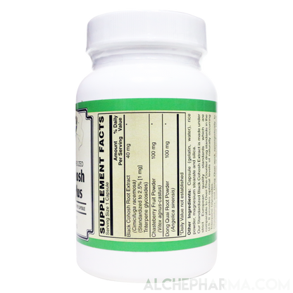 Black Cohosh Extract Plus, European Standardized 2.5% Triterpene glycosides-Herbs-AlchePharma