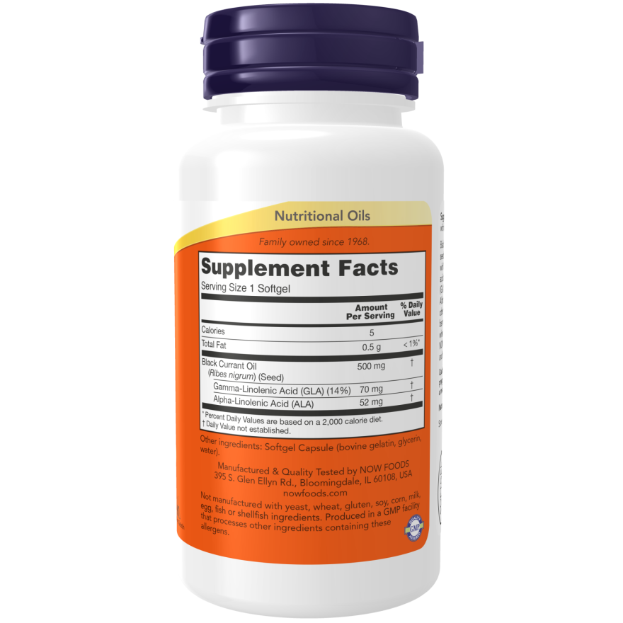Black Currant Oil 500 mg Softgels-Nutritional Oils-AlchePharma