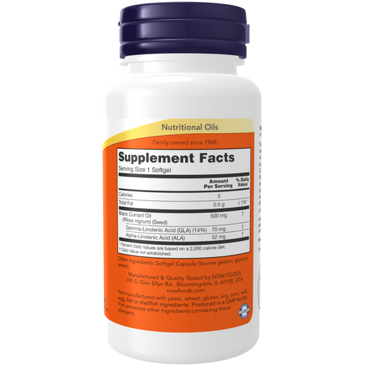 Black Currant Oil 500 mg Softgels-Nutritional Oils-AlchePharma