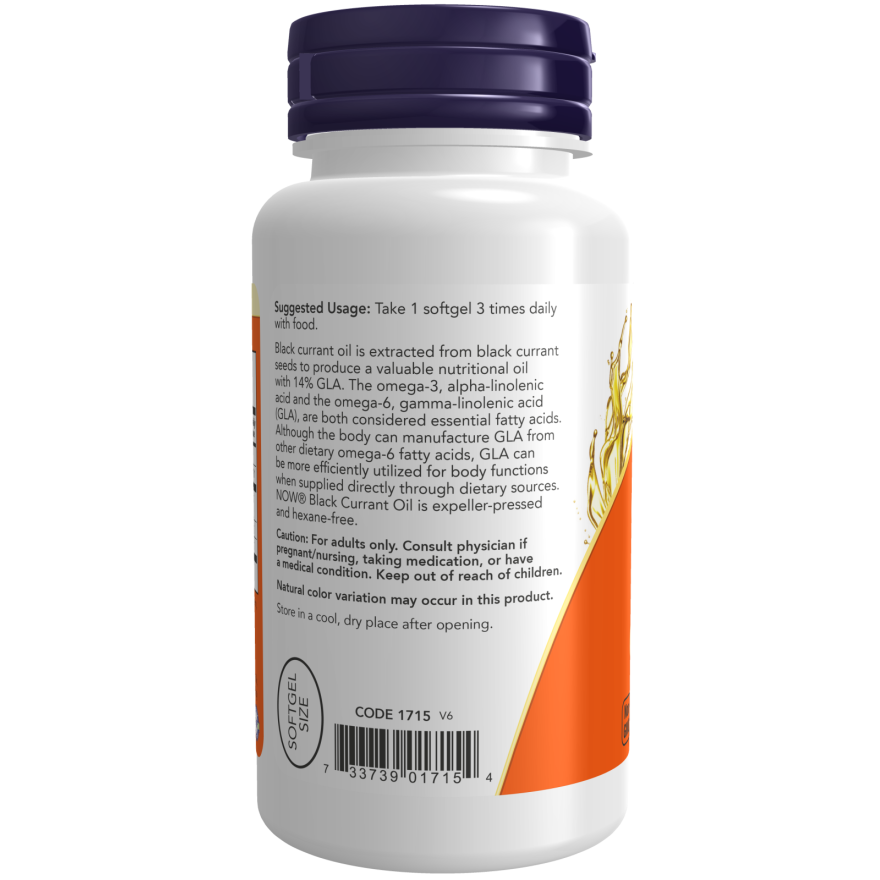 Black Currant Oil 500 mg Softgels-Nutritional Oils-AlchePharma