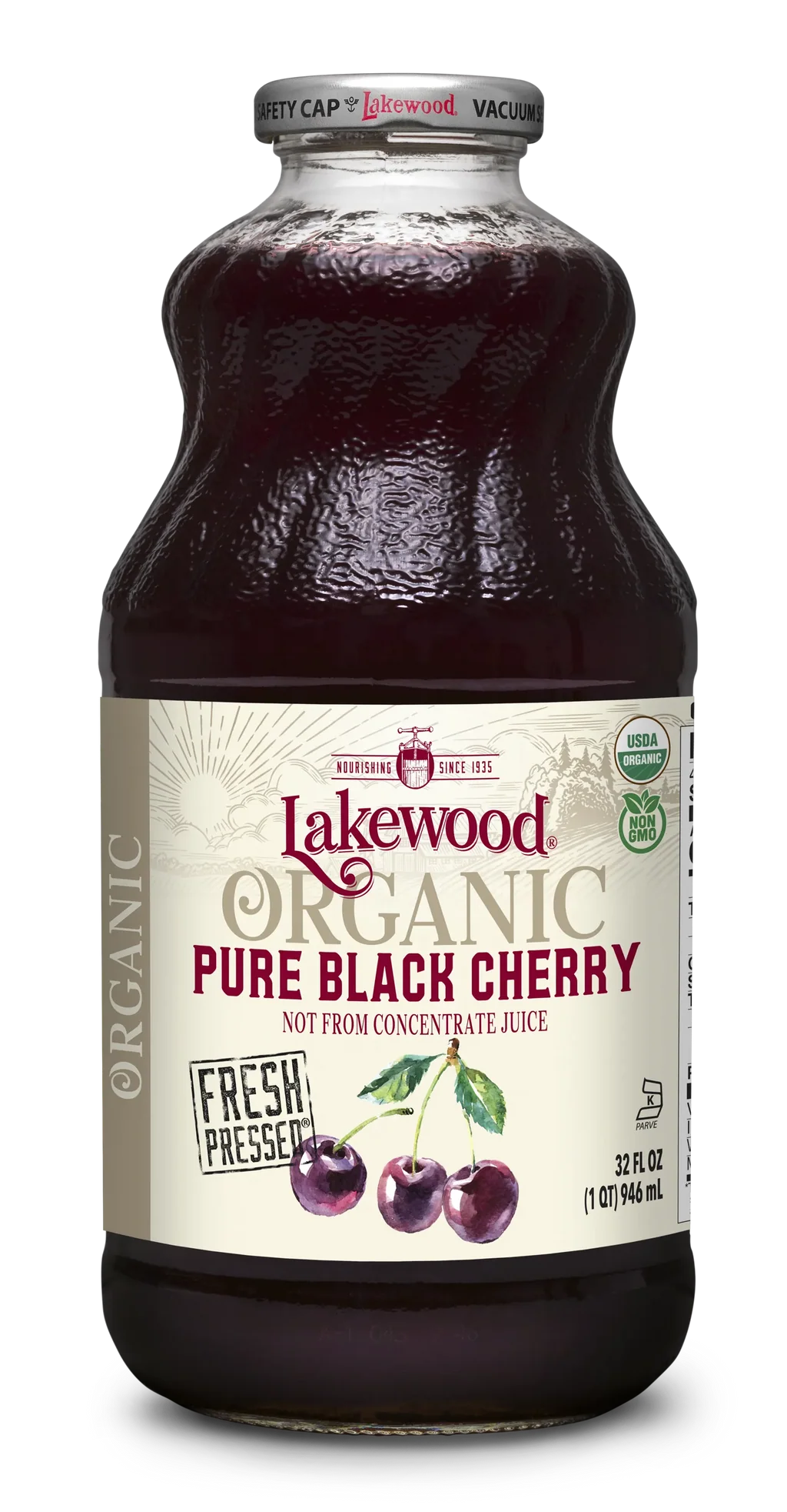 Pure Black Cherry Juice - Organic - 32 Fl. Oz.