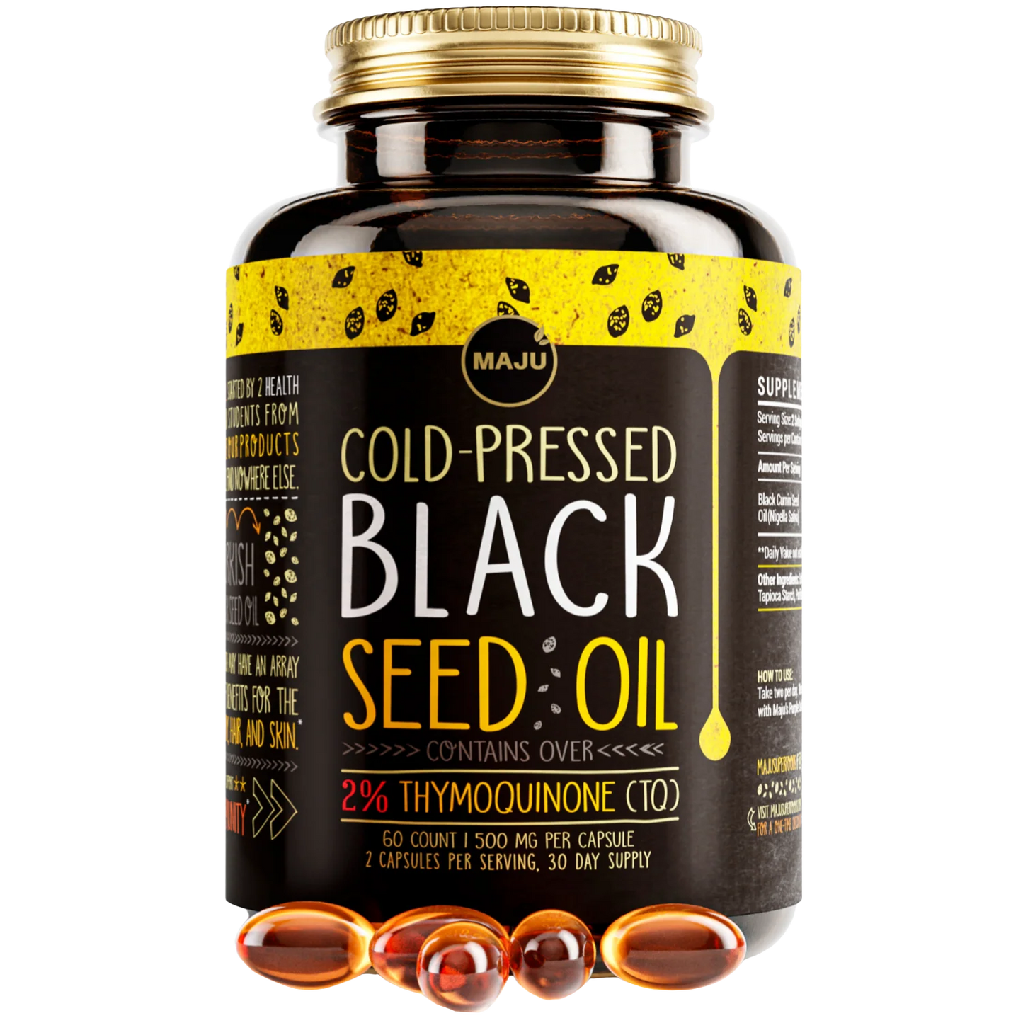 MAJU Black Seed Oil Capsules (60ct)