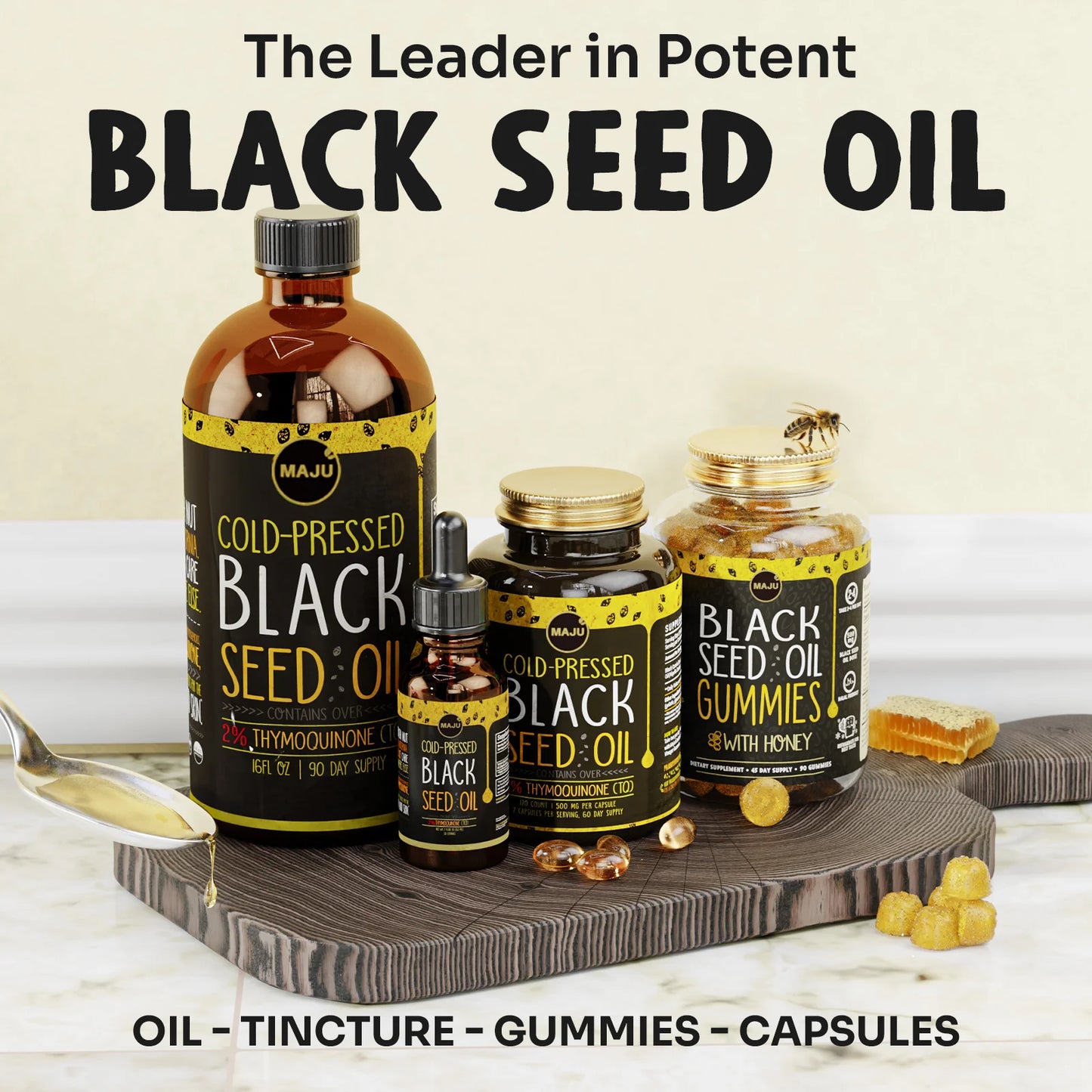 MAJU Black Seed Oil Capsules (60ct)