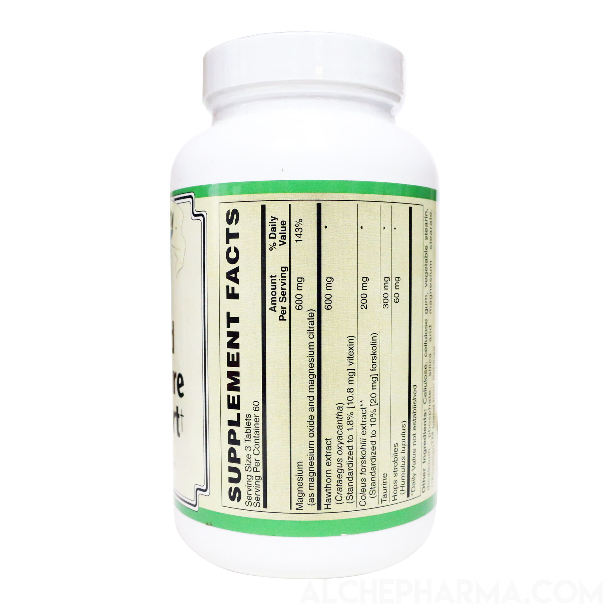 Blood Pressure Support ( Coleus forskohlii, Hawthorn, Taurine combo )-Vitamins & Supplements-AlchePharma