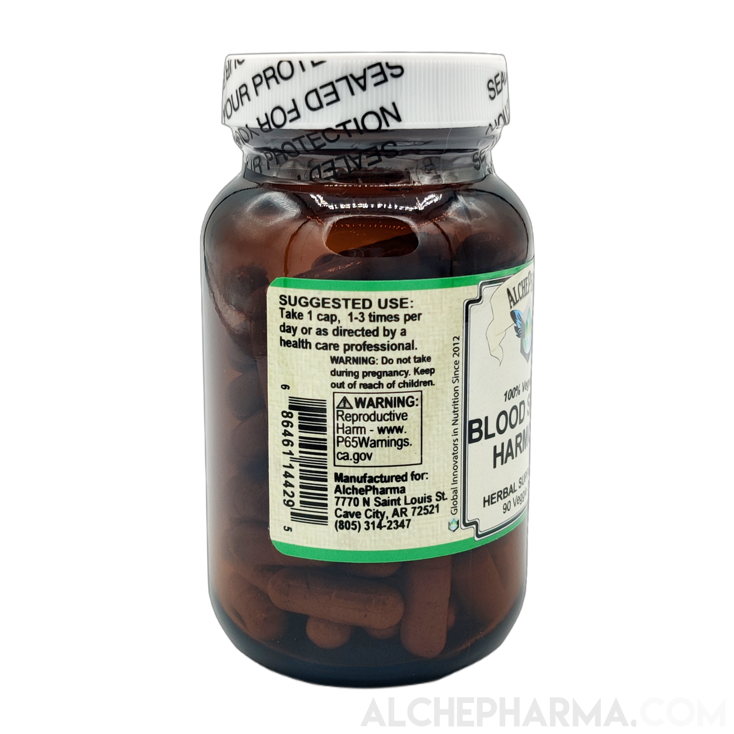 Blood Sugar Harmony - 100% Vegetarian (90 vcaps)-AlchePharma