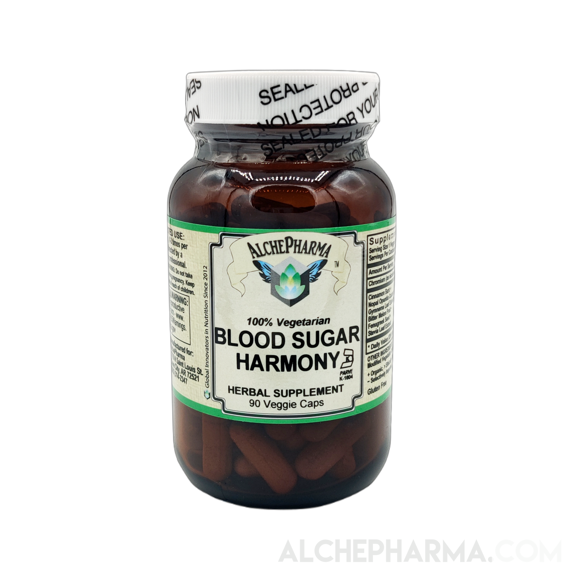 Blood Sugar Harmony - 100% Vegetarian (90 vcaps)-AlchePharma