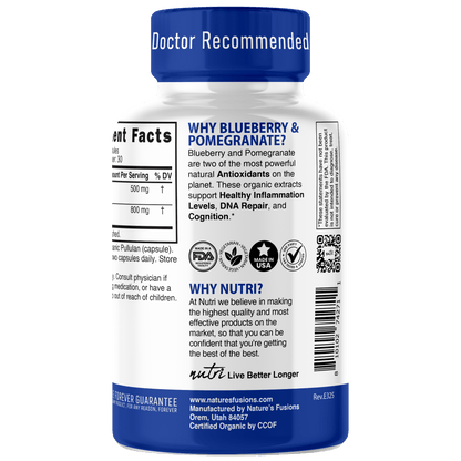 Blueberry & Pomegranate Extracts 1300 mg 60ct