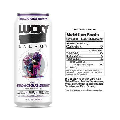 Lucky Energy  Berry 16 oz