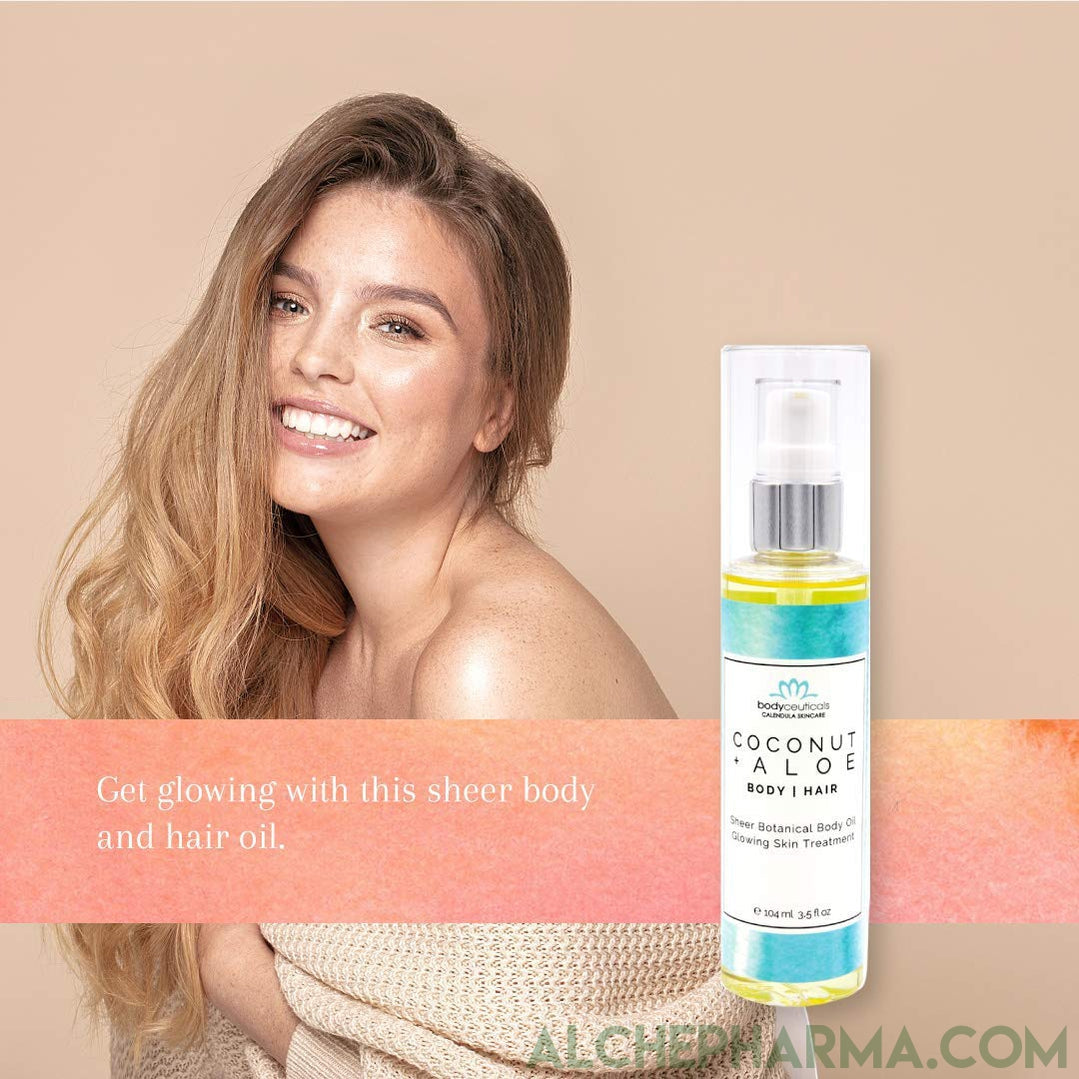 Body + Hair Oil - Coconut Aloe-AlchePharma