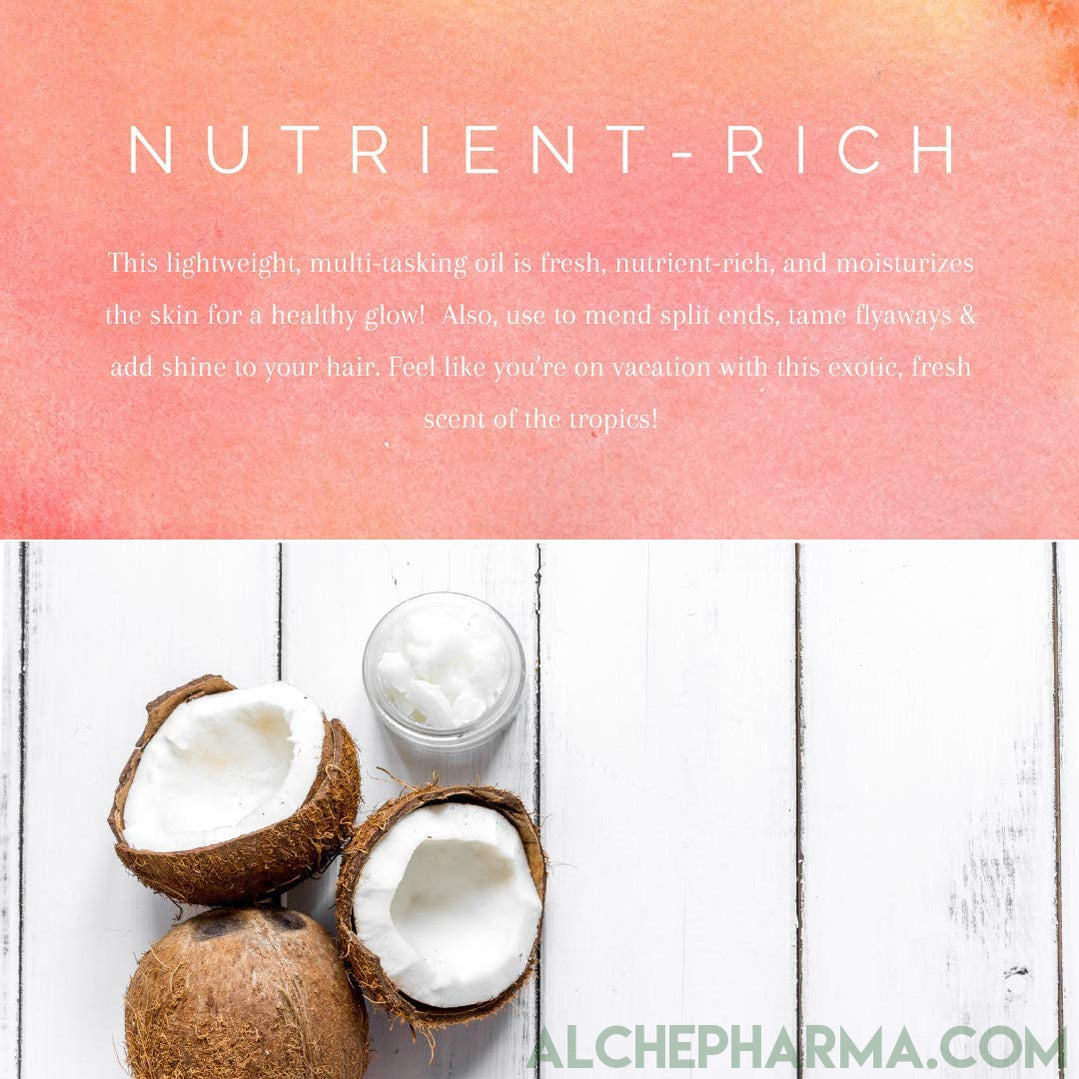 Body + Hair Oil - Coconut Aloe-AlchePharma