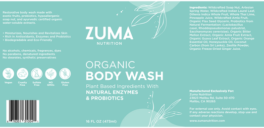 Org. Enzymes & Probiotics Body Wash