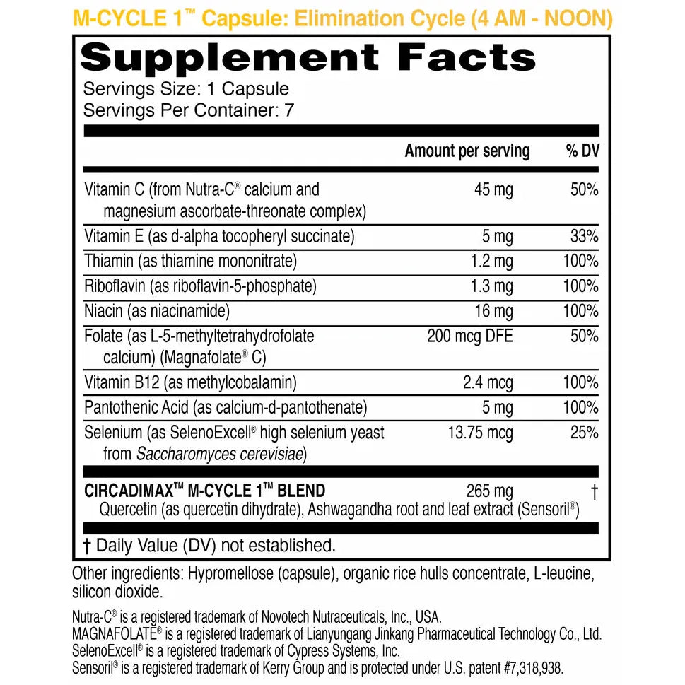 Bodycloc™ 3-capsule-per-day Circadian Rhythm Optimizer Weekly Pack-Supplement Programs-AlchePharma
