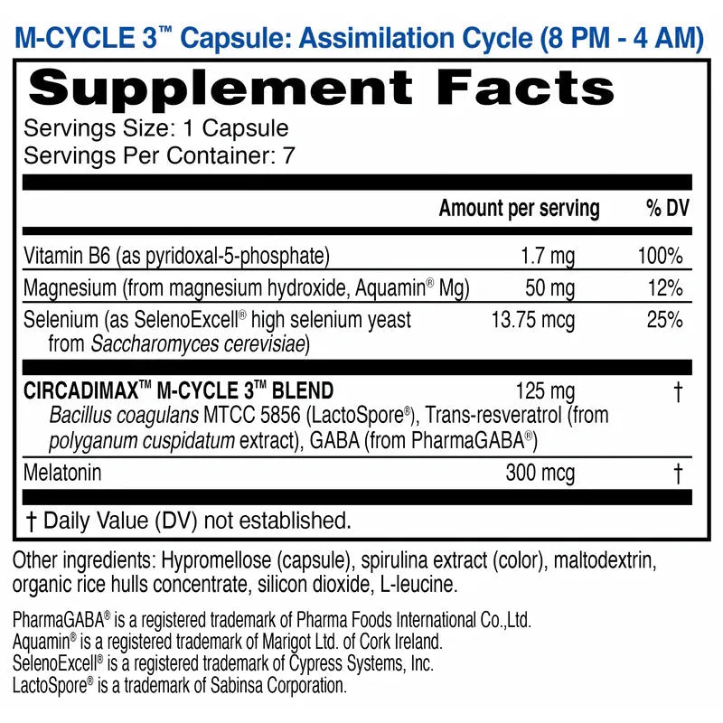Bodycloc™ 3-capsule-per-day Circadian Rhythm Optimizer Weekly Pack-Supplement Programs-AlchePharma