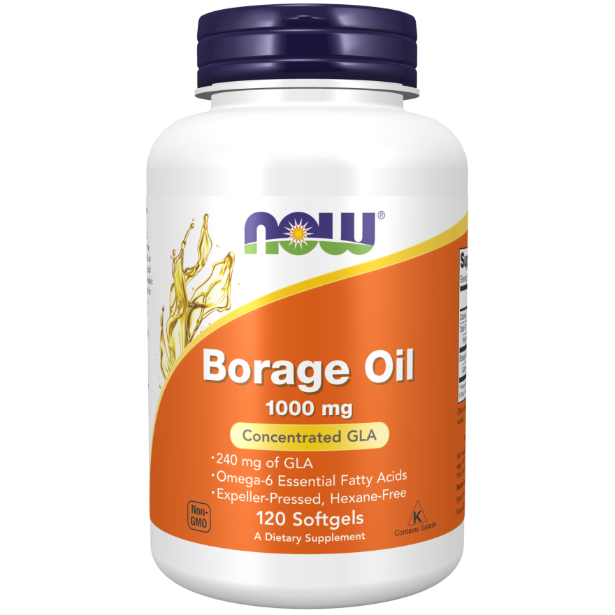 Borage Oil 1000 mg Softgels-Nutritional Oils-AlchePharma