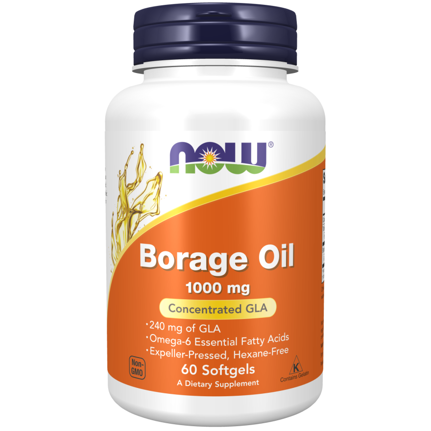 Borage Oil 1000 mg Softgels-Nutritional Oils-AlchePharma
