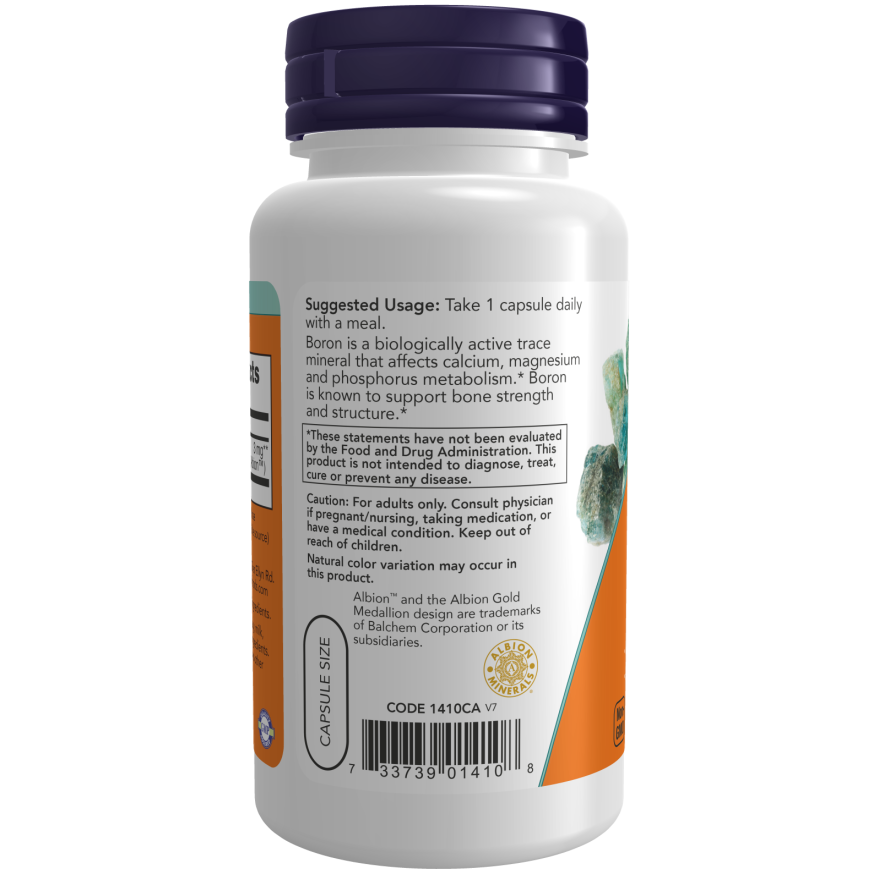Boron 3 mg Veg Capsules-Minerals-AlchePharma