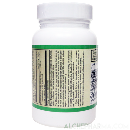 Boswellia Extract 400 mg - Standardized to 70% Boswellic acids ( Vegan )-Herbs-AlchePharma