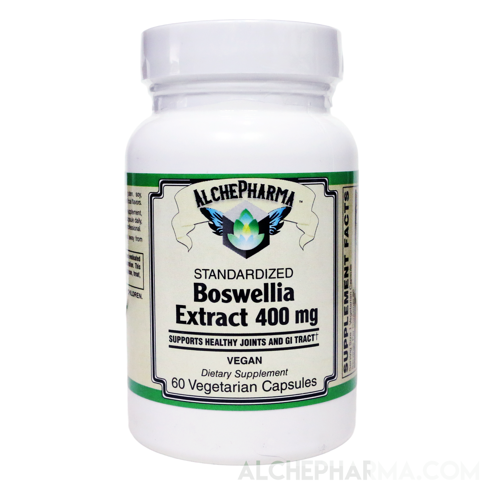 Boswellia Extract 400 mg - Standardized to 70% Boswellic acids ( Vegan )-Herbs-AlchePharma