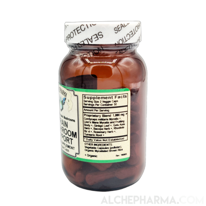 Brain Mushroom Support (60 vcap)-AlchePharma