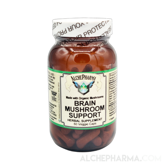 Brain Mushroom Support (60 vcap)-AlchePharma