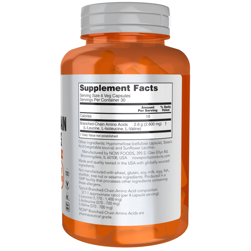 Branched Chain Amino Acids Veg Capsules-Amino Acids-AlchePharma