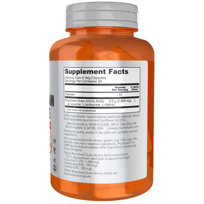 Branched Chain Amino Acids Veg Capsules-Amino Acids-AlchePharma