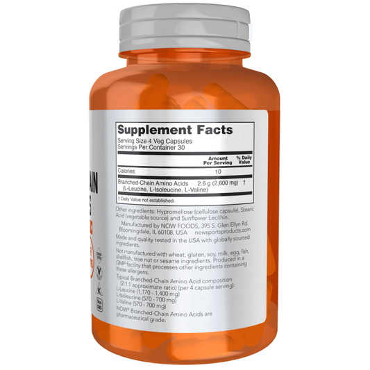 Branched Chain Amino Acids Veg Capsules-Amino Acids-AlchePharma