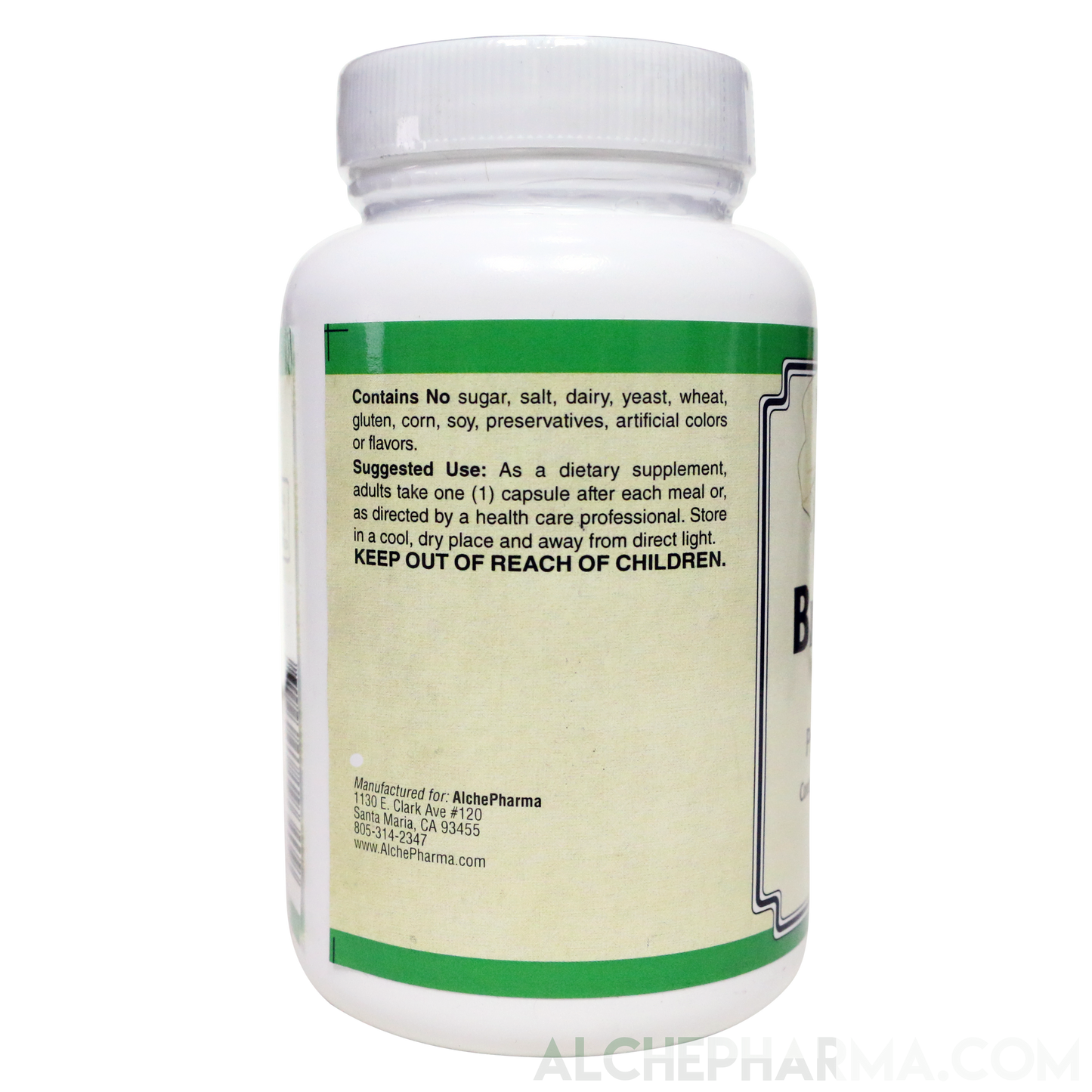 Bromelain 400 mg 2400 GDU per gram, providing 960 GDU per capsule-enzyme-AlchePharma