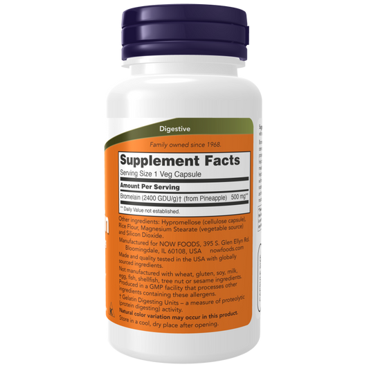Bromelain 500 mg Veg Capsules-Digestive Support-AlchePharma