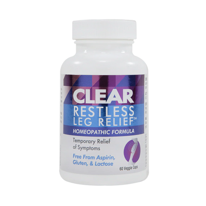 Clear Restless Leg Relief - Homeopathic Formula - 60 Capsules