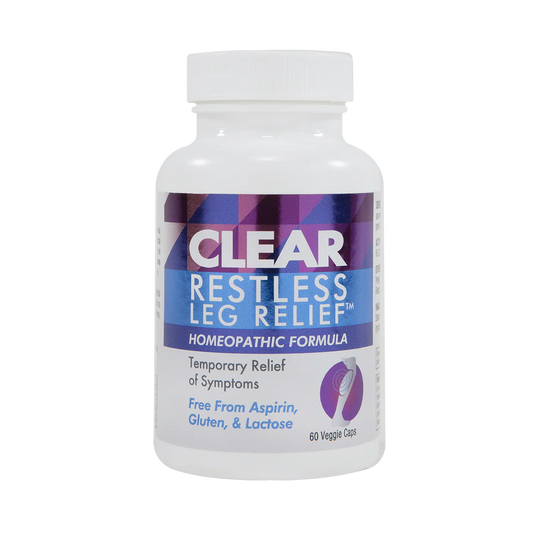 Clear Restless Leg Relief - Homeopathic Formula - 60 Capsules