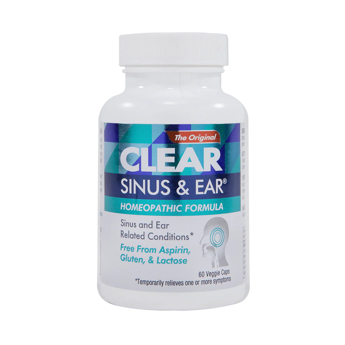 Clear Sinus & Ear - Homeopathic Formula - 60 Capsules