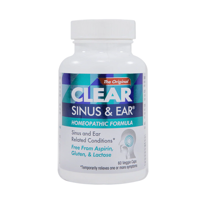 Clear Sinus & Ear - Homeopathic Formula - 60 Capsules