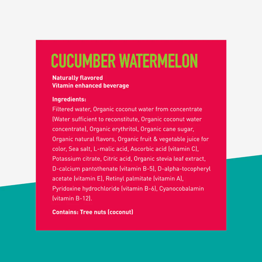 Organic Cucumber Watermelon Water 18 fl oz