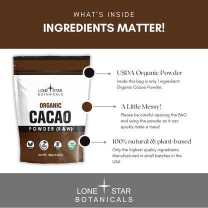 Cacao - Powder Raw – 100g