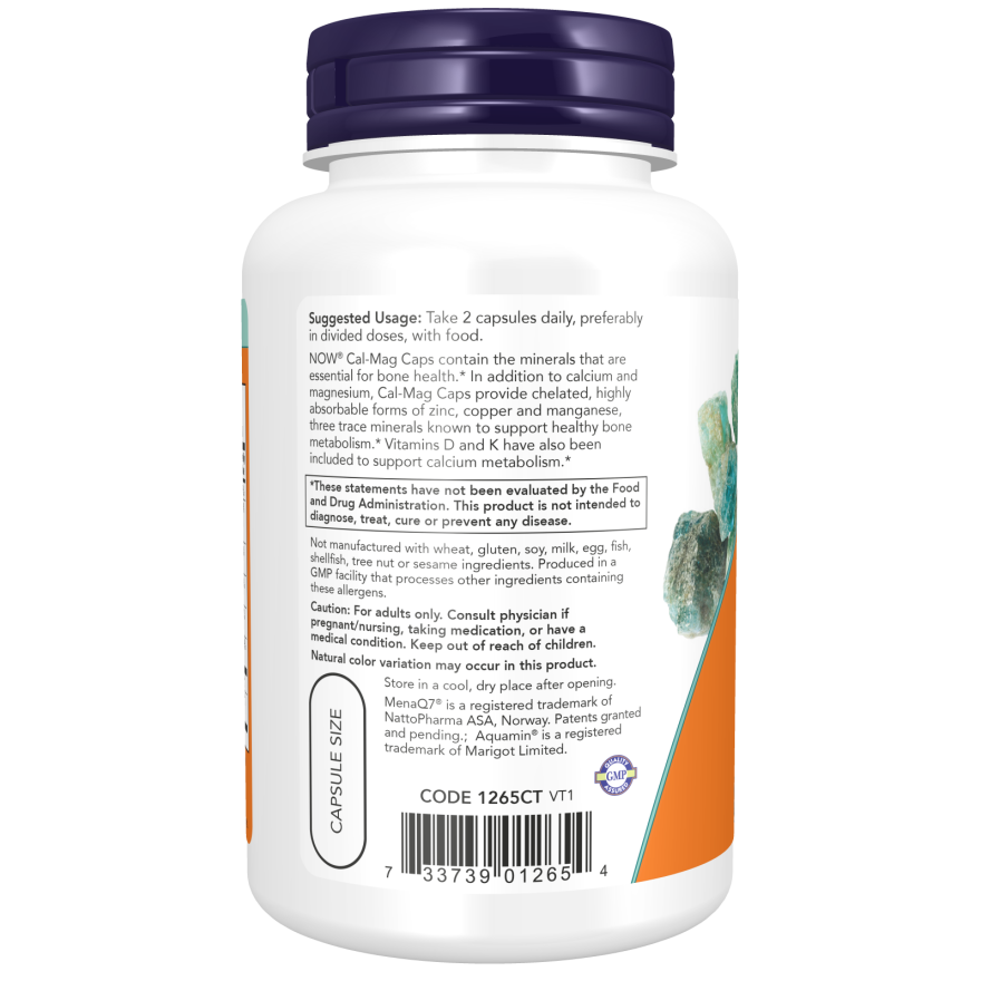 Cal-Mag Caps Veg Capsules-Minerals-AlchePharma