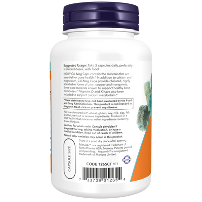Cal-Mag Caps Veg Capsules-Minerals-AlchePharma