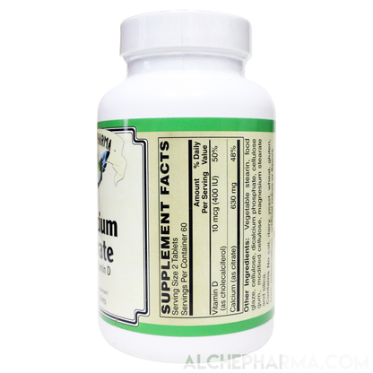 Calcium Citrate with Vitamin D Tablets-Mineral-AlchePharma