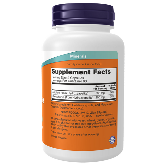 Calcium Hydroxyapatite 120 Capsules-Minerals-AlchePharma