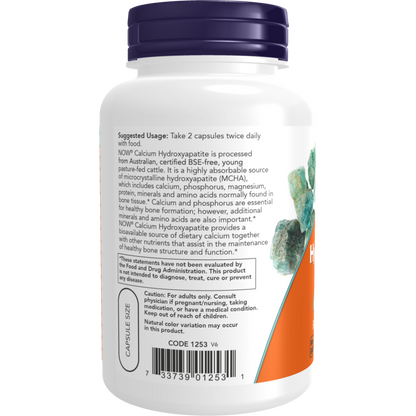 Calcium Hydroxyapatite 120 Capsules-Minerals-AlchePharma